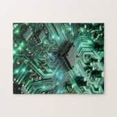 Schalttafel mit grüner Energie Puzzle (Horizontal)
