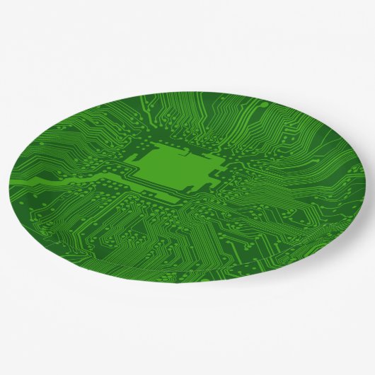 Schalttafel Pappteller (Schrägansicht)