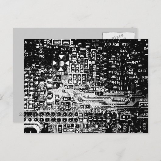 Schalttafel Postkarte (Vorne/Hinten)