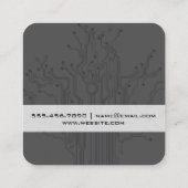 Schalttafel Quadratische Visitenkarte (Rückseite)