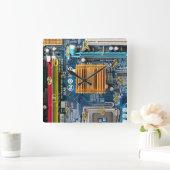 Schalttafel Quadratische Wanduhr (Zuhause)