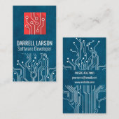 Schalttafel | Red Tech-Logo Visitenkarte (Vorne/Hinten)