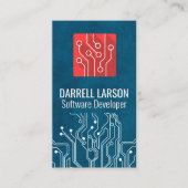 Schalttafel | Red Tech-Logo Visitenkarte (Vorderseite)