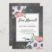 Schalttafel Rosa Weiße Blüte Einladung (Vorne/Hinten)