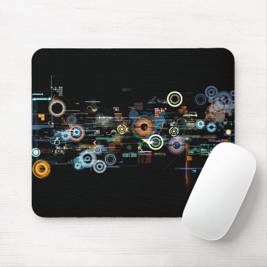 Schalttafel - Schwarz Mousepad (Mit Mouse)