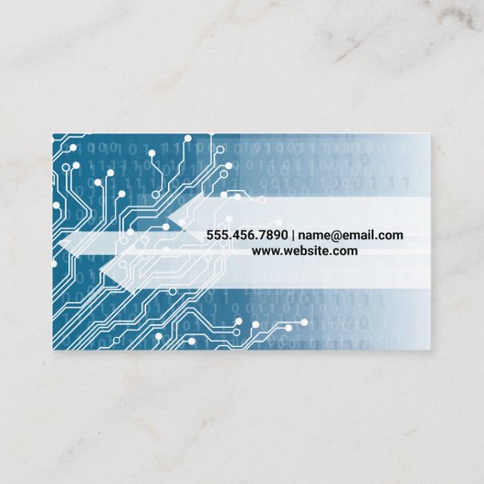 Schalttafel | Technologie | Codenummern Visitenkarte (Rückseite)