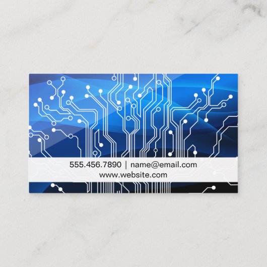 Schalttafel | Technologie Visitenkarte (Rückseite)