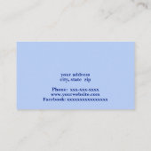 Schalttafel Visitenkarte (Rückseite)