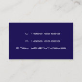 Schalttafel Visitenkarte (Rückseite)