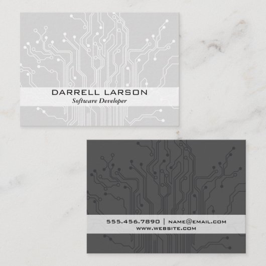 Schalttafel Visitenkarte (Vorne/Hinten)