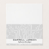 Schalttafel Visitenkarten (Außenseite Aufgefaltet)