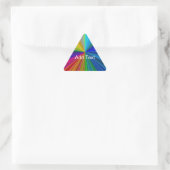 Schaltungsanordnung Gradient Rainbow Dreieckiger Aufkleber (Tasche)