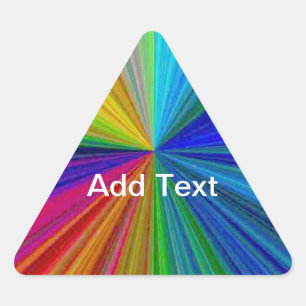 Schaltungsanordnung Gradient Rainbow Dreieckiger Aufkleber