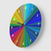 Schaltungsanordnung Gradient Rainbow Große Wanduhr (Winkel)