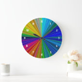 Schaltungsanordnung Gradient Rainbow Große Wanduhr (Zuhause)