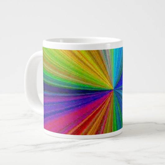 Schaltungsanordnung Gradient Rainbow Jumbo-Tasse (Vorderseite Links)