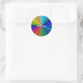 Schaltungsanordnung Gradient Rainbow Runder Aufkleber (Tasche)