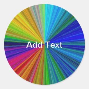 Schaltungsanordnung Gradient Rainbow Runder Aufkleber
