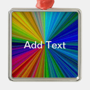 Schaltungsanordnung Gradient Rainbow Silbernes Ornament