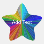Schaltungsanordnung Gradient Rainbow Stern-Aufkleber (Vorderseite)