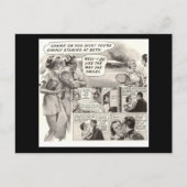 Schäm dich, Dick! Retro-Anzeige Postkarte (Vorderseite)