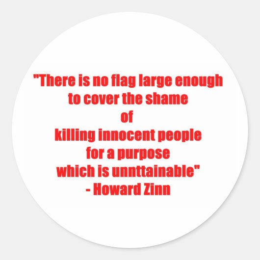 Scham Runder Aufkleber (Vorderseite)