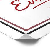 Scham von dir, das Blut hat alles bedeckt Evangeli Poster (Ecke)