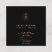 *~* Schamane kosmische Alchemie Heilige Geometrie Quadratische Visitenkarte (Rückseite)