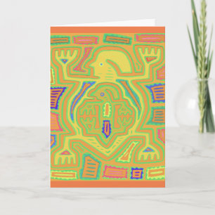 Schamane mit Kind Karte