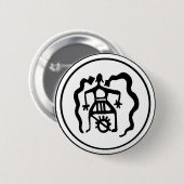 Schamane und die Ahnen-Geistführer Button (Vorne & Hinten)