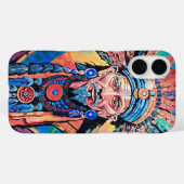 Schamane, Zauberer, Amulett, Magie Case-Mate iPhone Hülle (Rückseite (Horizontal))