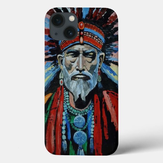 Schamane, Zauberer, Beschützer, Amulett, Großvater Case-Mate iPhone Hülle (Rückseite)