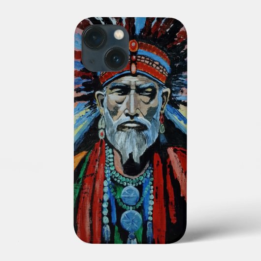 Schamane, Zauberer, Beschützer, Amulett, Großvater Case-Mate iPhone Hülle (Rückseite)
