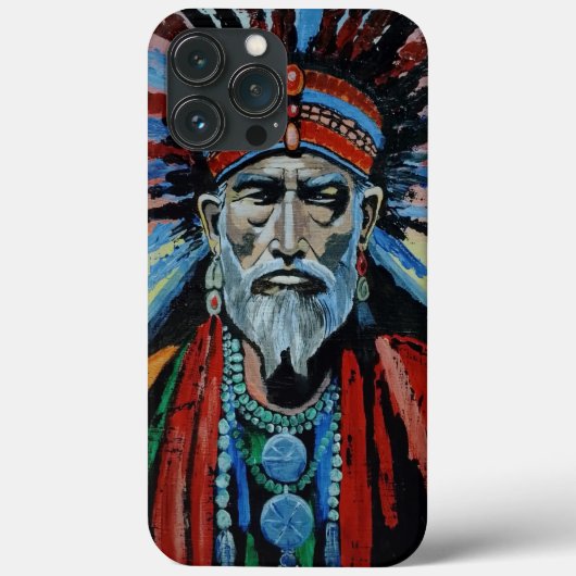 Schamane, Zauberer, Beschützer, Amulett, Großvater Case-Mate iPhone Hülle (Rückseite)