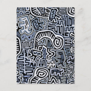 Schamanen Peyote-Ritual Mola Postkarte