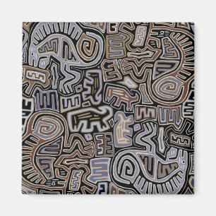 Schamanen-Peyote-Schlangen-Ritual-Geister Magnet