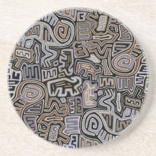 Schamanen-Peyote-Schlangenritual-Geister Getränkeuntersetzer