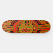 Schamanen-Peyote-Vision Skateboard (Horizontal)