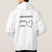Schamloser Kapuzenpullover Hoodie (Rückseite)