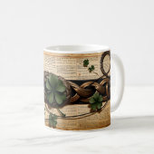 Schamrock-Junk-Journal-Seite Kaffeetasse (VorderseiteRechts)