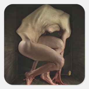 Schande 2012 quadratischer aufkleber