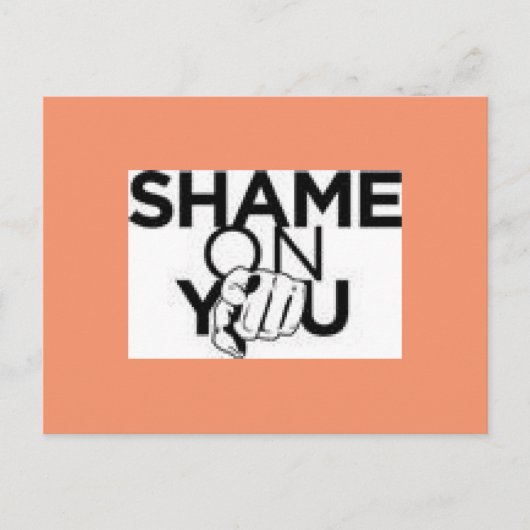 Schande an der Postkarte (Vorderseite)