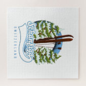 Schanfigg Schweiz Skiposter Puzzle (Horizontal)