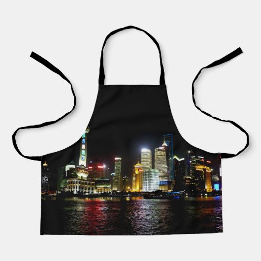 Schanghai in der Nacht Schürze (Vorderseite)