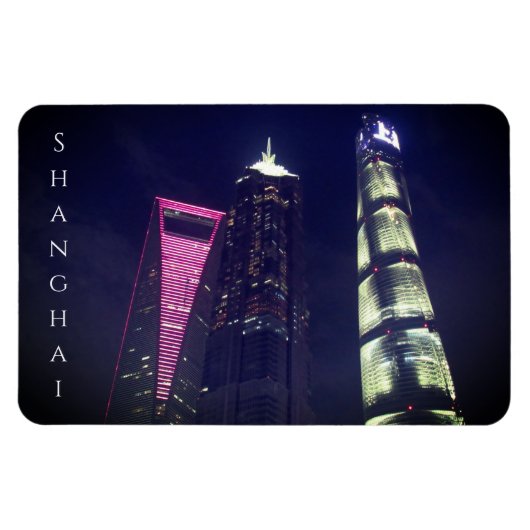 Schanghai Türme Pudong Magnet (Horizontal)