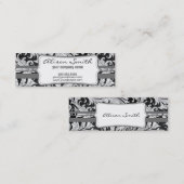 Schar victorian Label with Mini Visitenkarte (Vorne/Hinten)