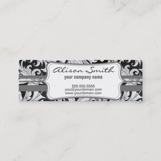 Schar victorian Label with Mini Visitenkarte (Vorderseite)