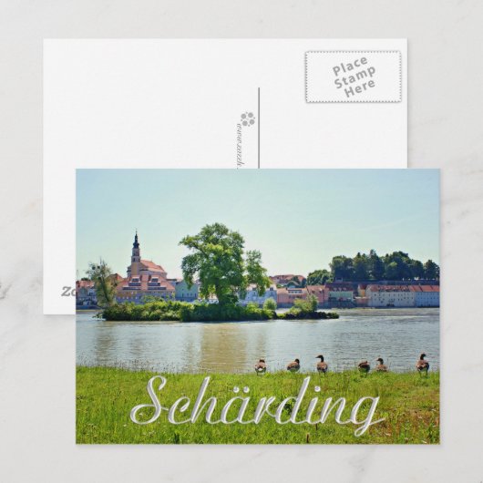 Schärding Postkarte (Vorne/Hinten)