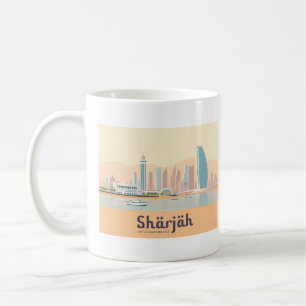 Schardscha UAE Pastell Reise Kaffeetasse
