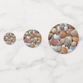 scharf aussehende Muscheln Konfetti (Vorderseiten)